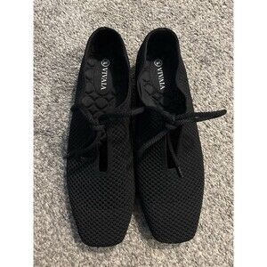 VIVAIA Vanessa Black Knit Flats Women’s 40 US 9 Square Toe